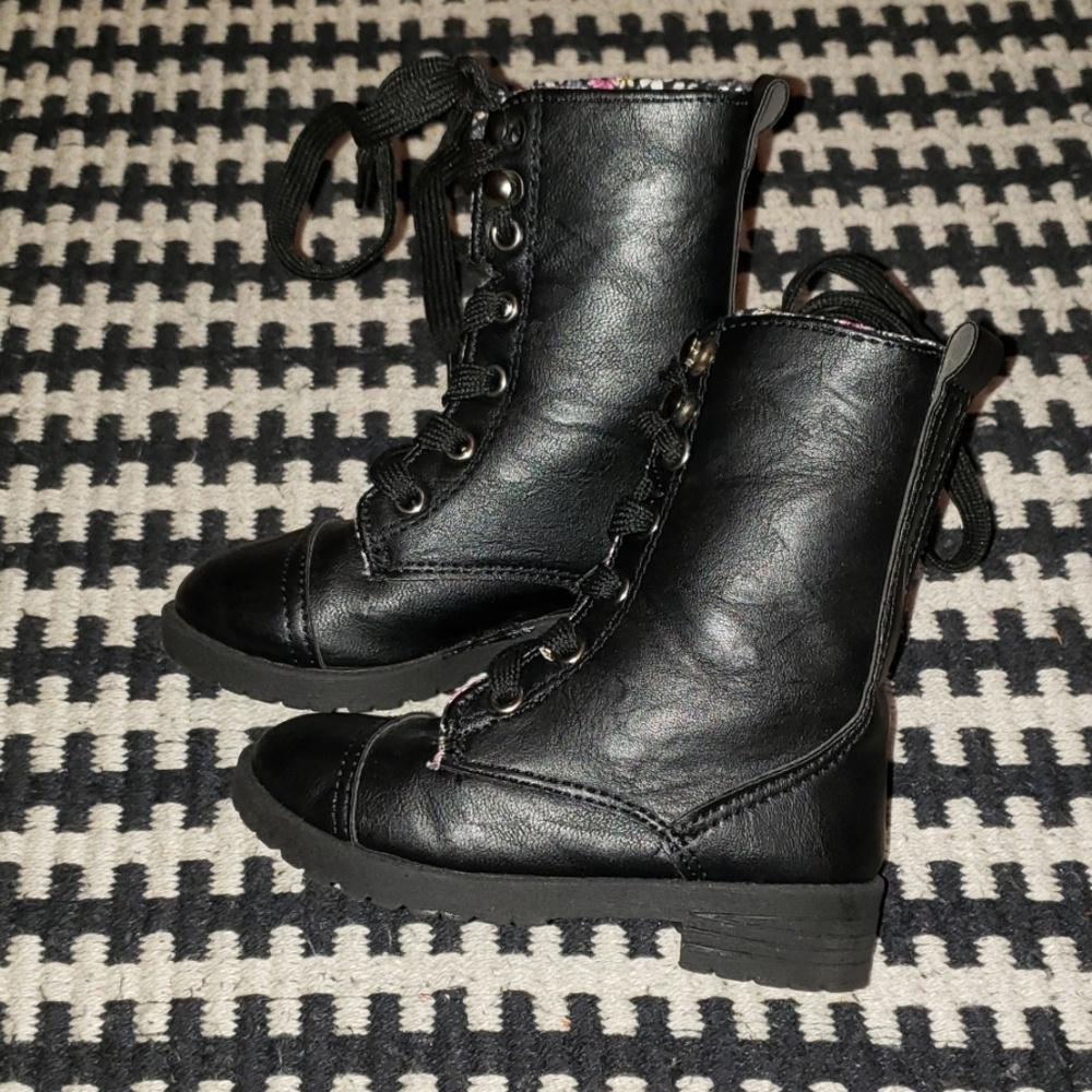 Baby combat boots